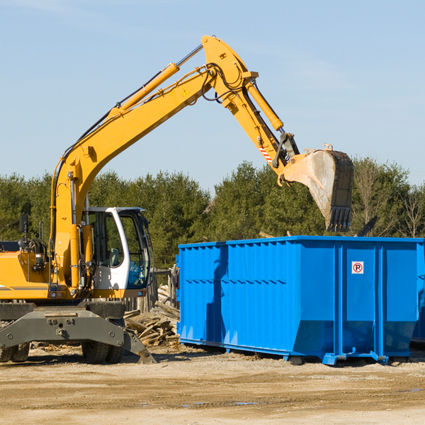 are there any restrictions on where a residential dumpster can be placed in Sharpsville